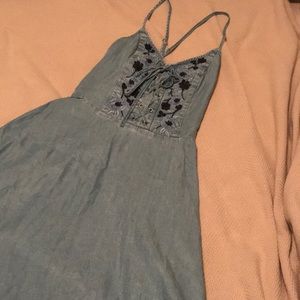 Denim skater dress